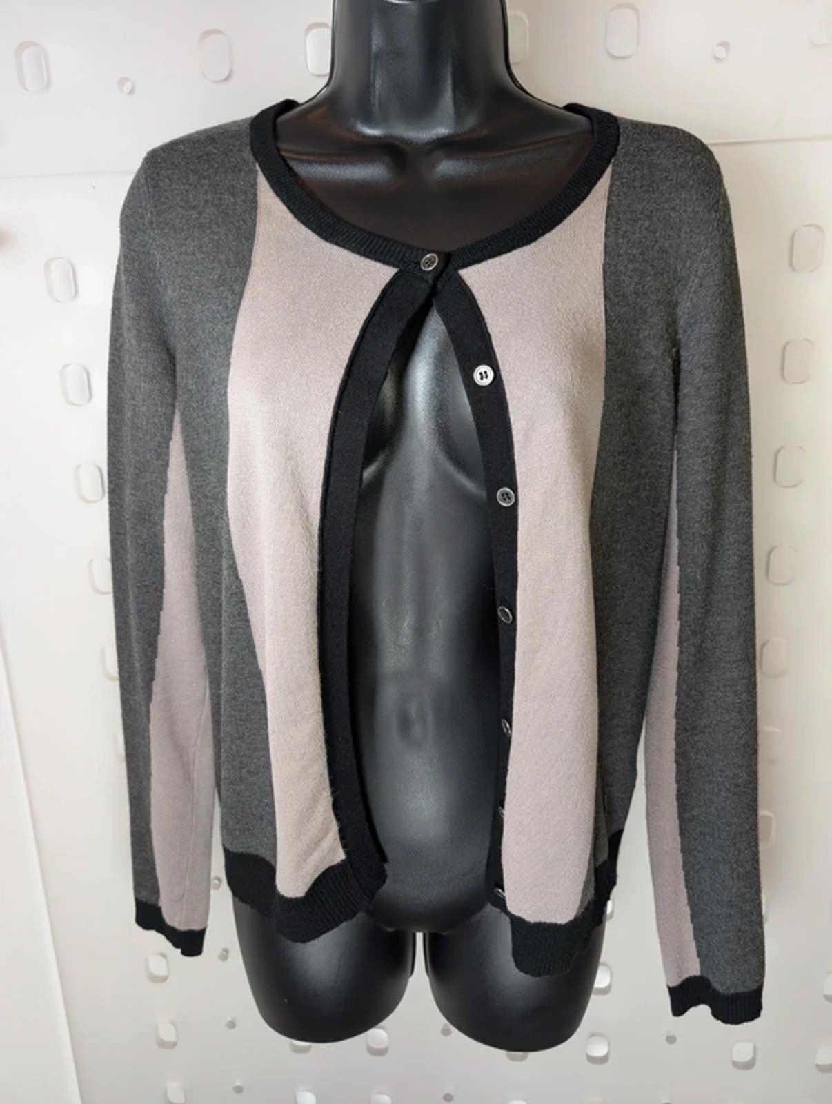 Coster Copenhagen Grey Button Cardigan Wing Detail Viscose Blend UK S