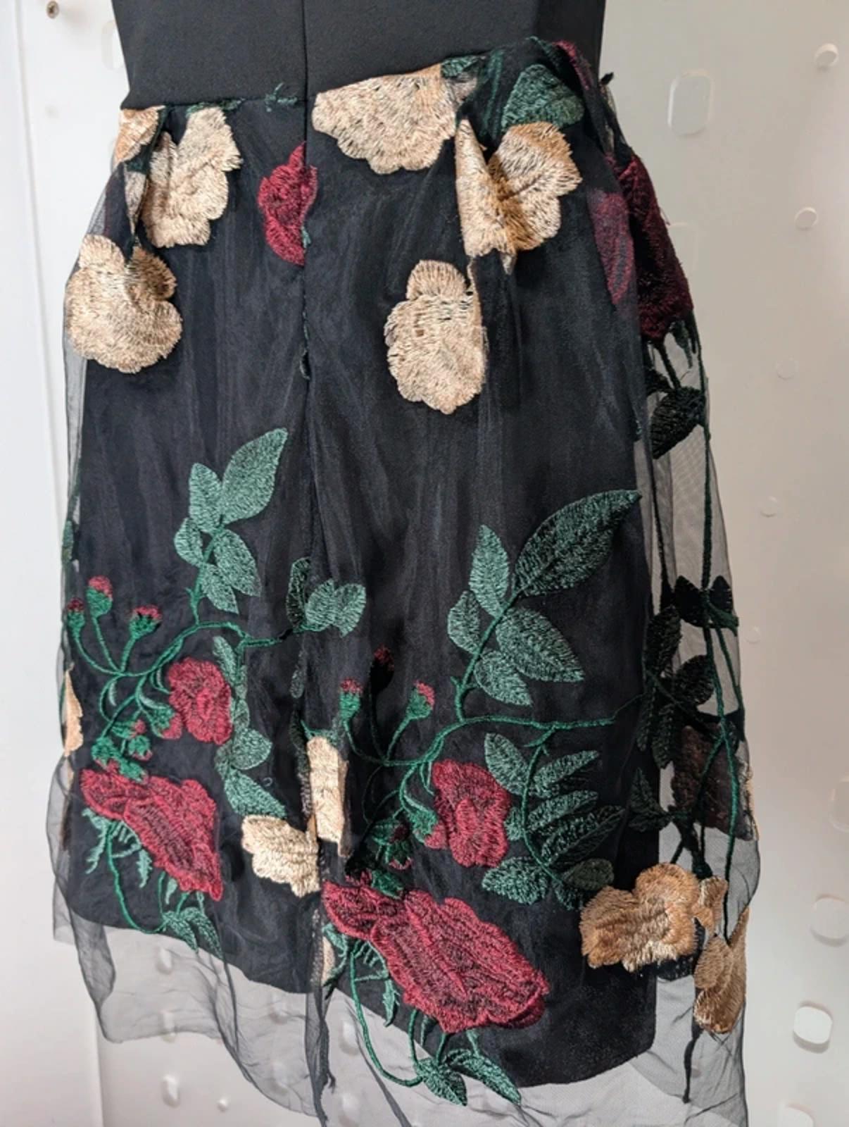 Ada Gatti Halter Neck Embroidered Dress (Made in Italy) Size S