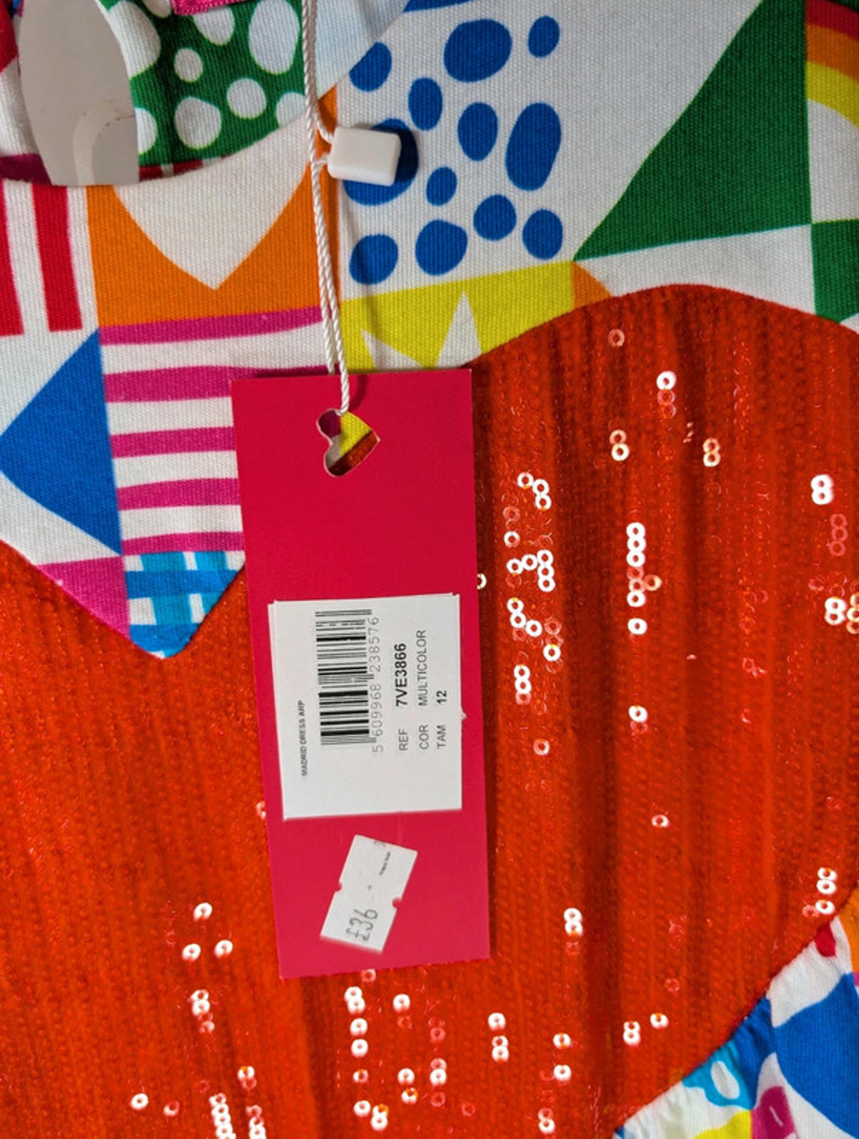 Agatha Ruiz de la Prada cotton dress | Age 12 | Sequin heart