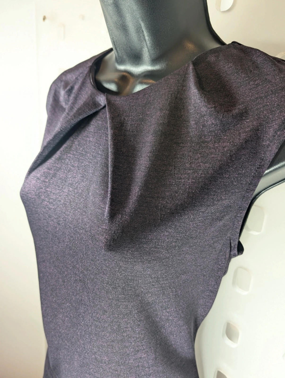 Calvin Klein Purple Sparkle Stretch Top | XS / UK 6–8