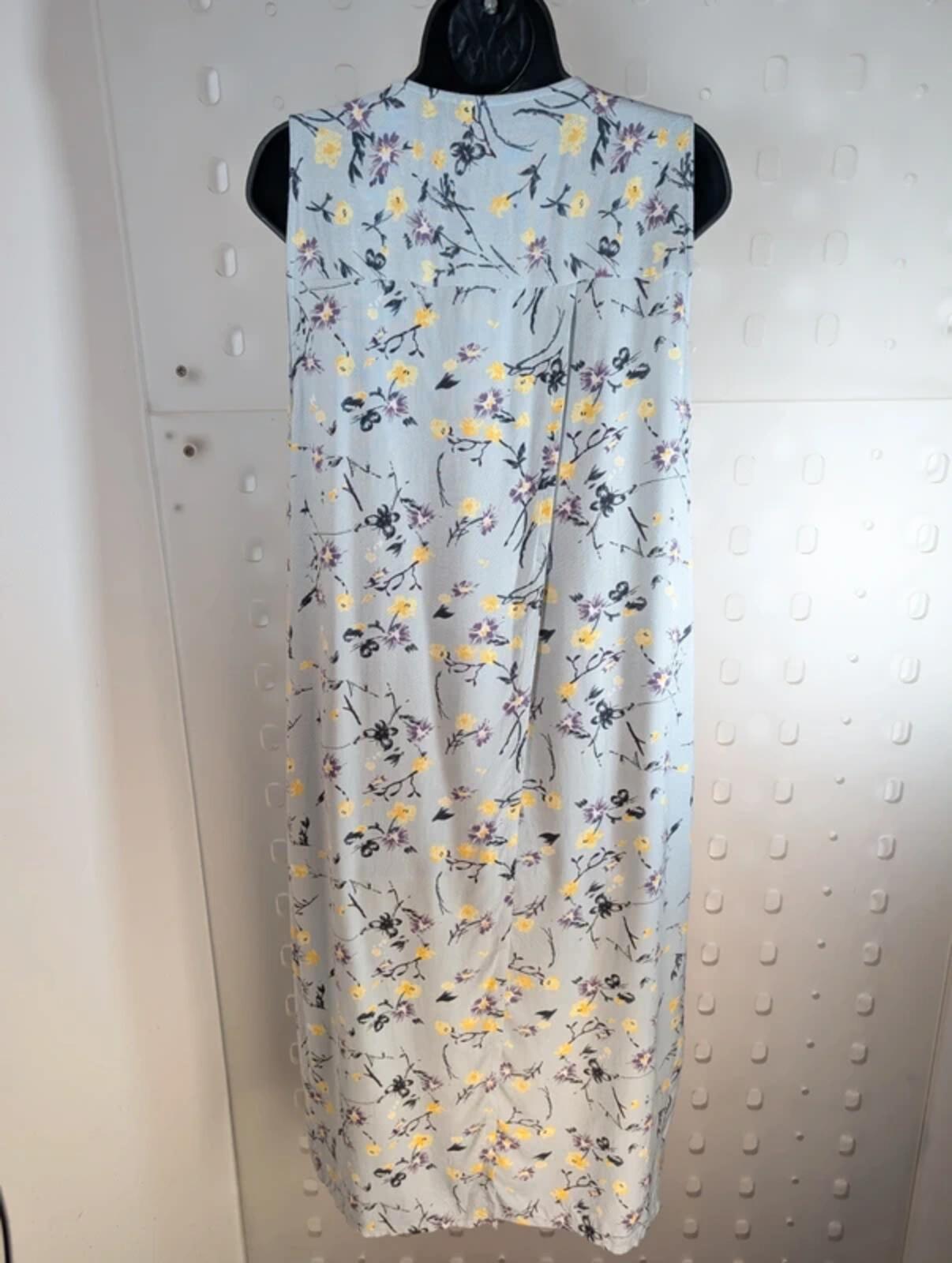 Cotton Traders Open Back Waistcoat Floral Viscose 8/10 NWT