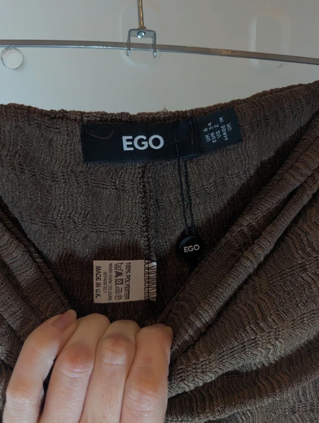 BNWT Ego Flared Trousers - Chocolate Brown - UK 6