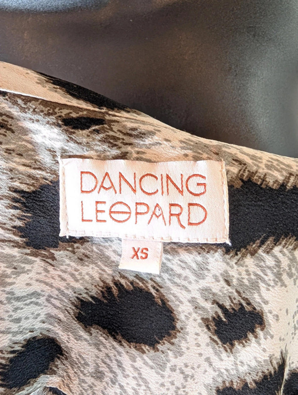 Dancing Leopard Leopard Print Shirt Dress with Belt – XS