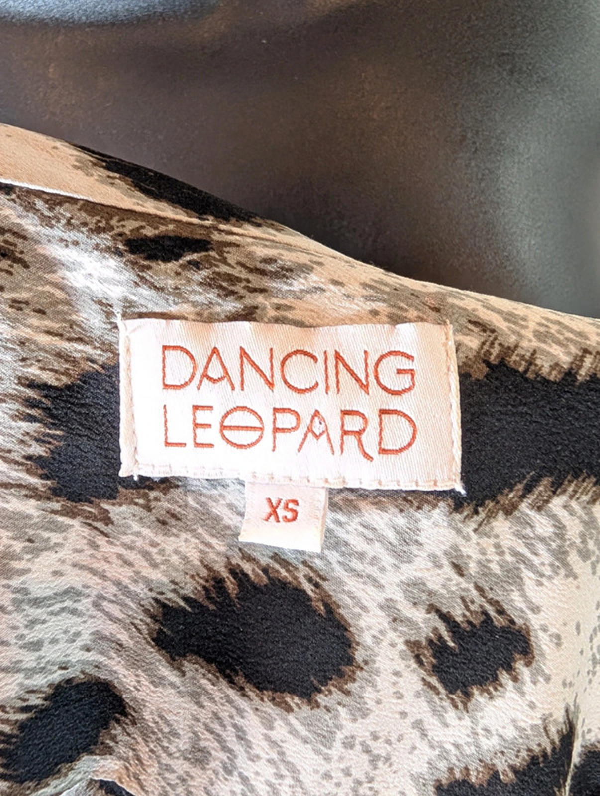 Dancing Leopard Leopard Print Shirt Dress with Belt – XS