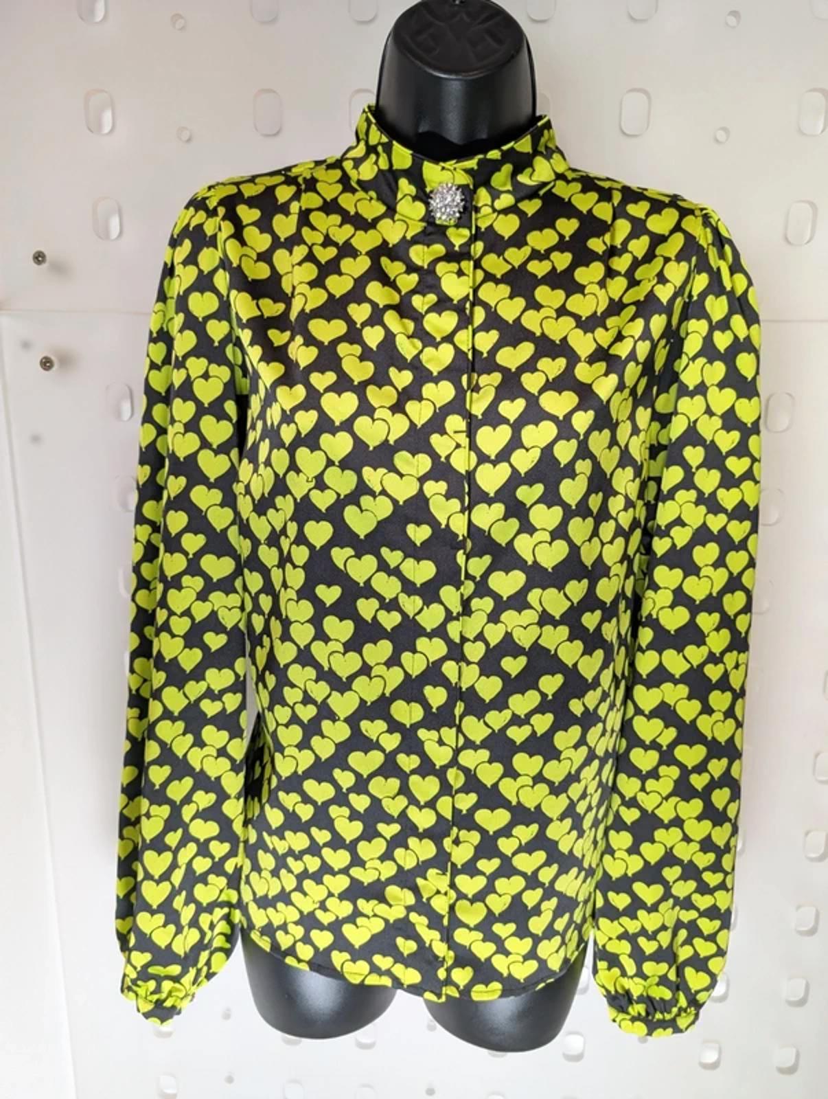 Cras Copenhagen Lavacras Heartbeat Print Shirt UK10 Statement