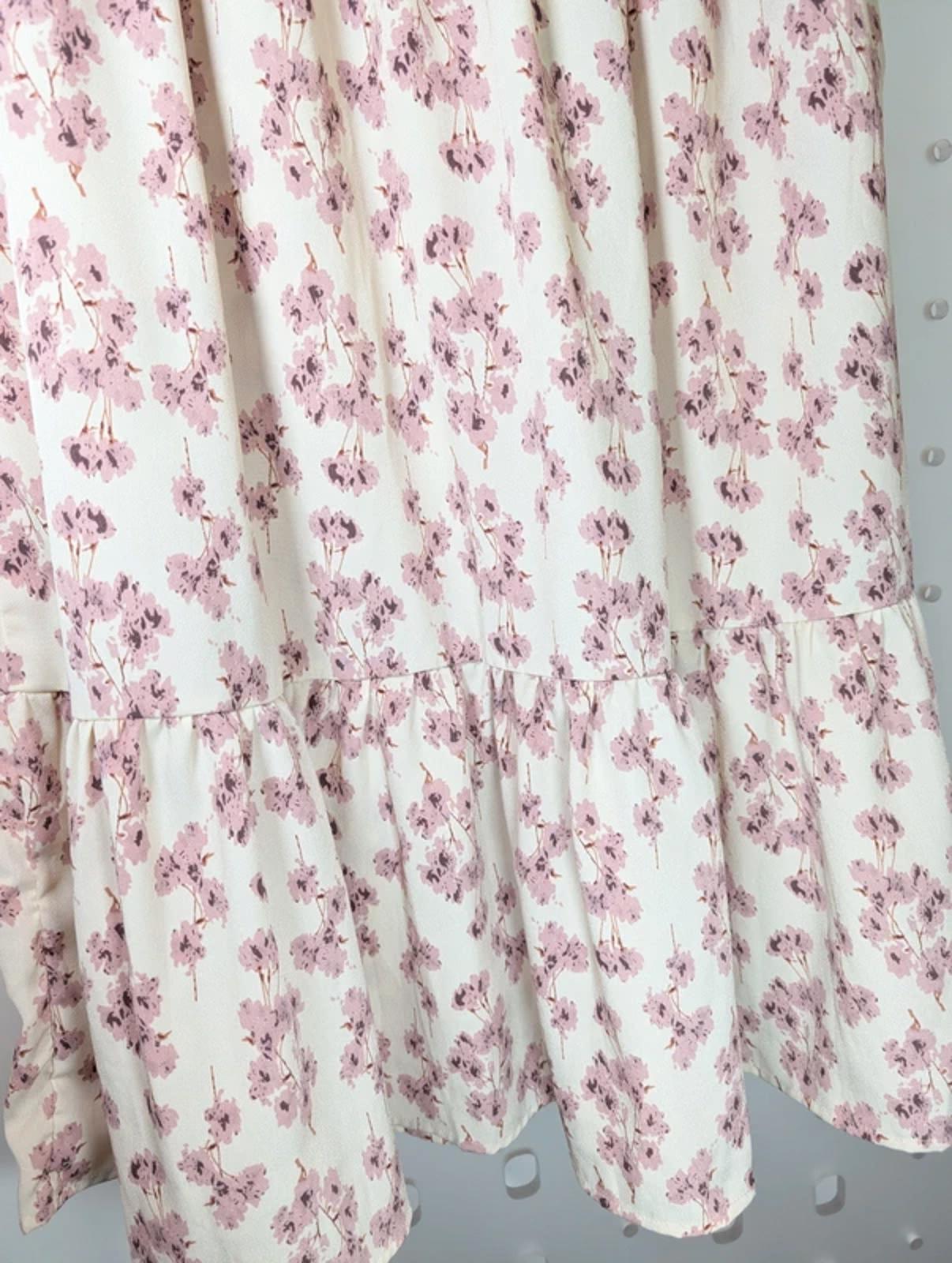 Boutique floral midi skirt UK 12–14 elastic waist