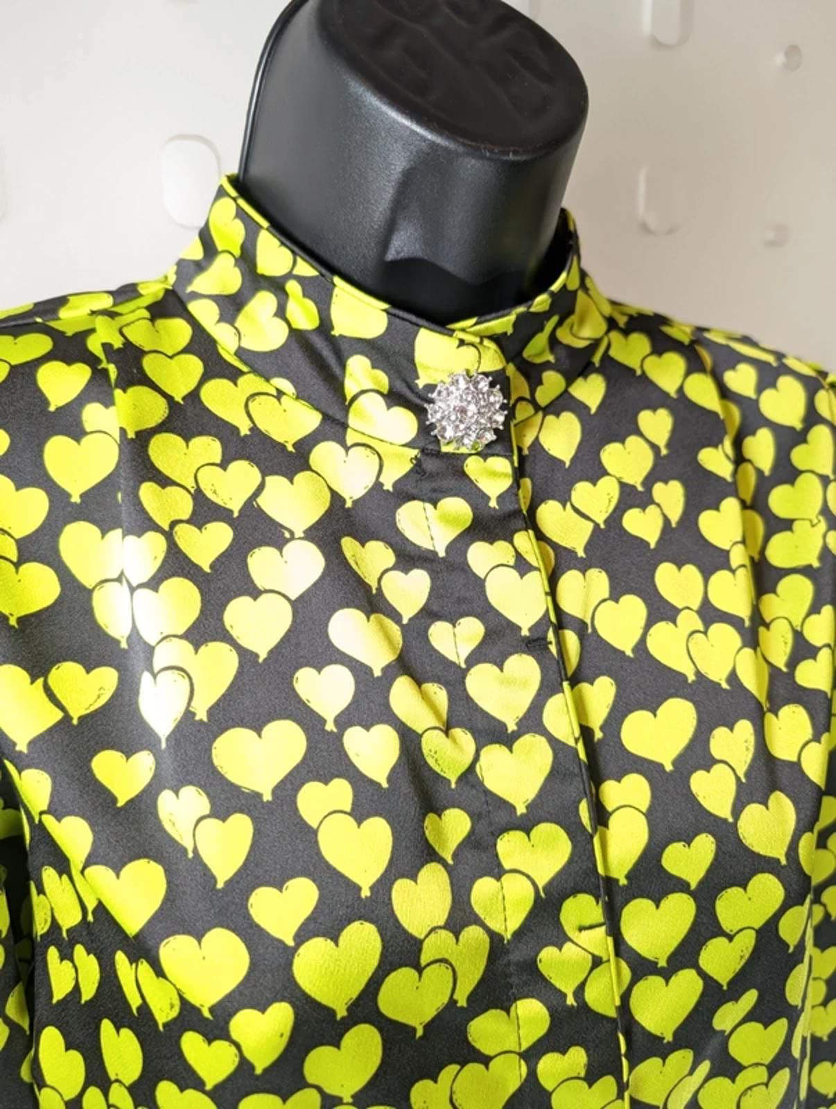 Cras Copenhagen Lavacras Heartbeat Print Shirt UK10 Statement