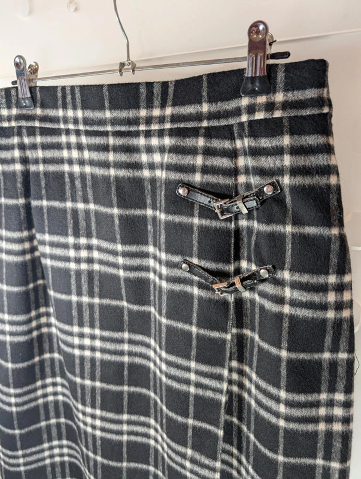 Court One by Gerry Weber Tartan Skirt – UK 12 Wool-Feel Tailored Mini