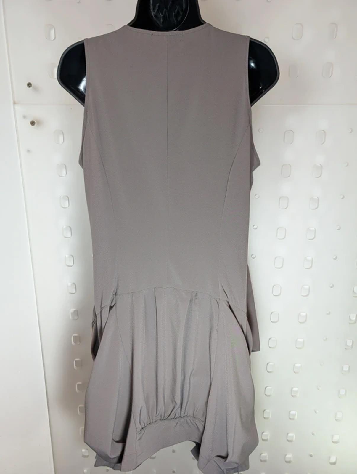 Areline Paris Draped Tank Dress Taupe T3 Loose Fit