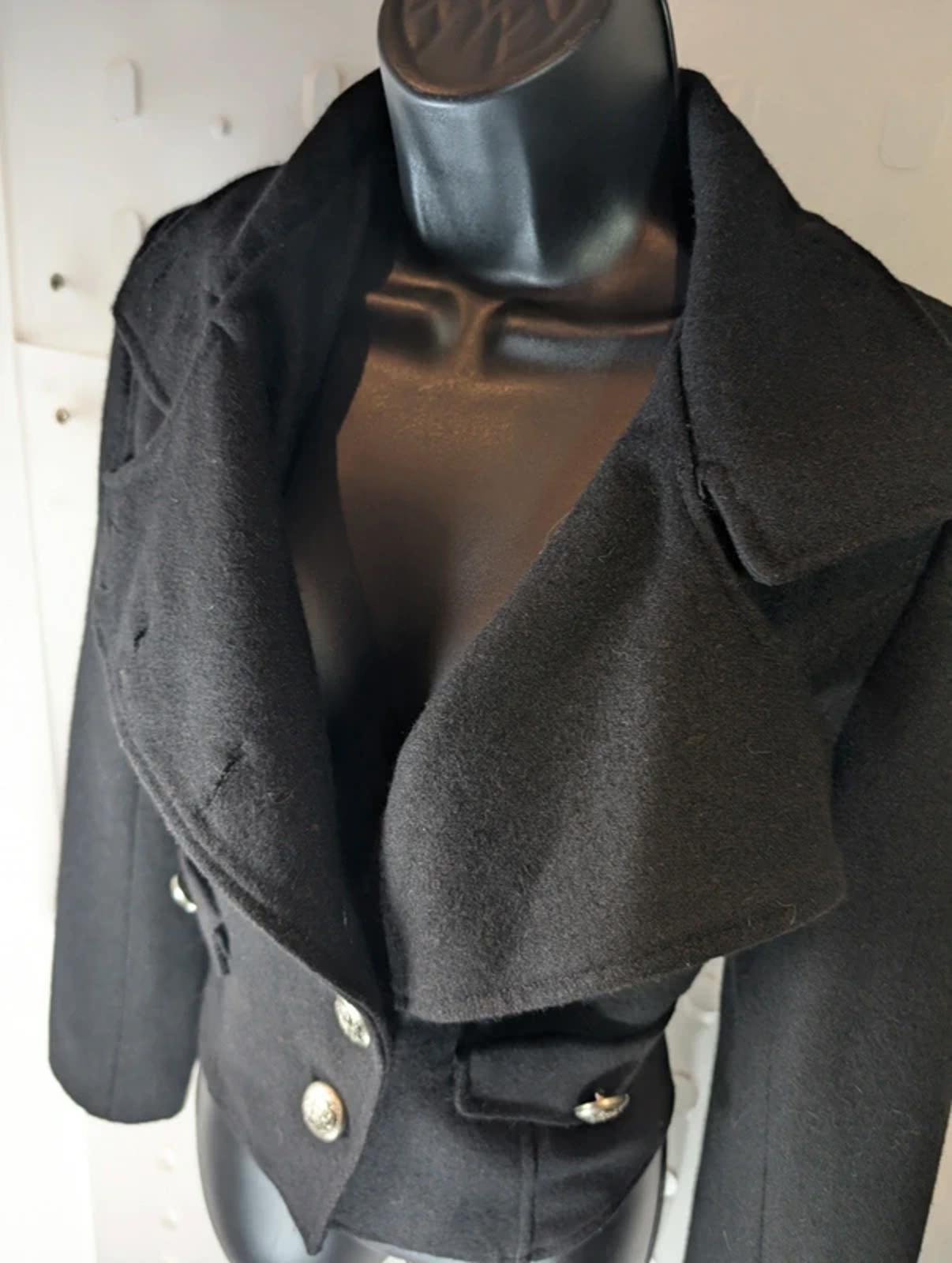 Cropped Military Jacket K-Pop Lolita Style Double Breasted Tailored