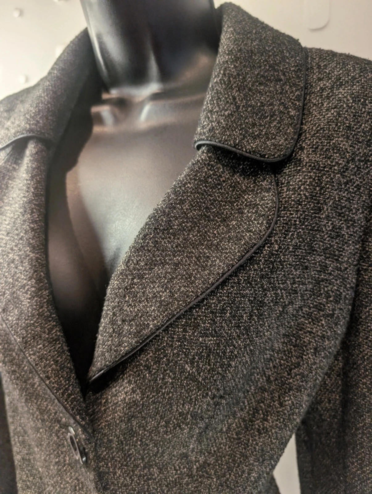 Country Casuals grey tweed fitted jacket – size 10