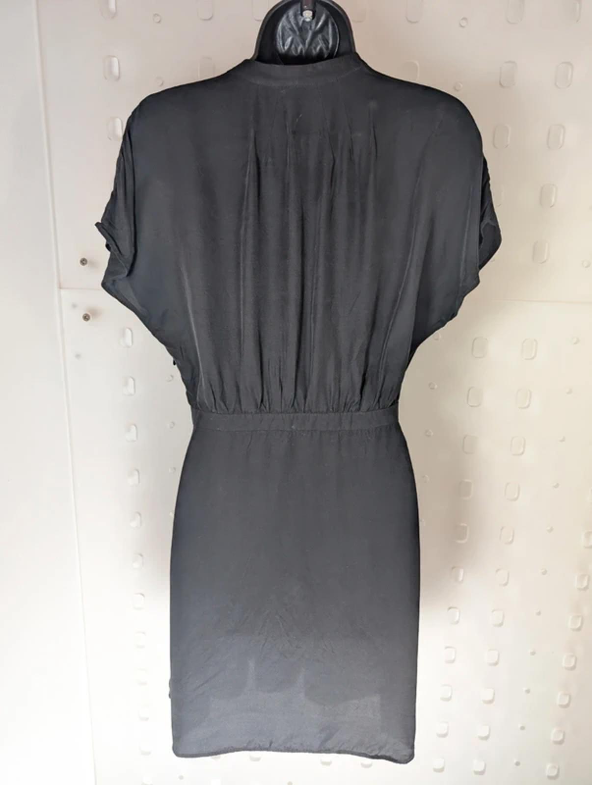 & Other Stories Black Viscose Mini Dress EU36 UK8