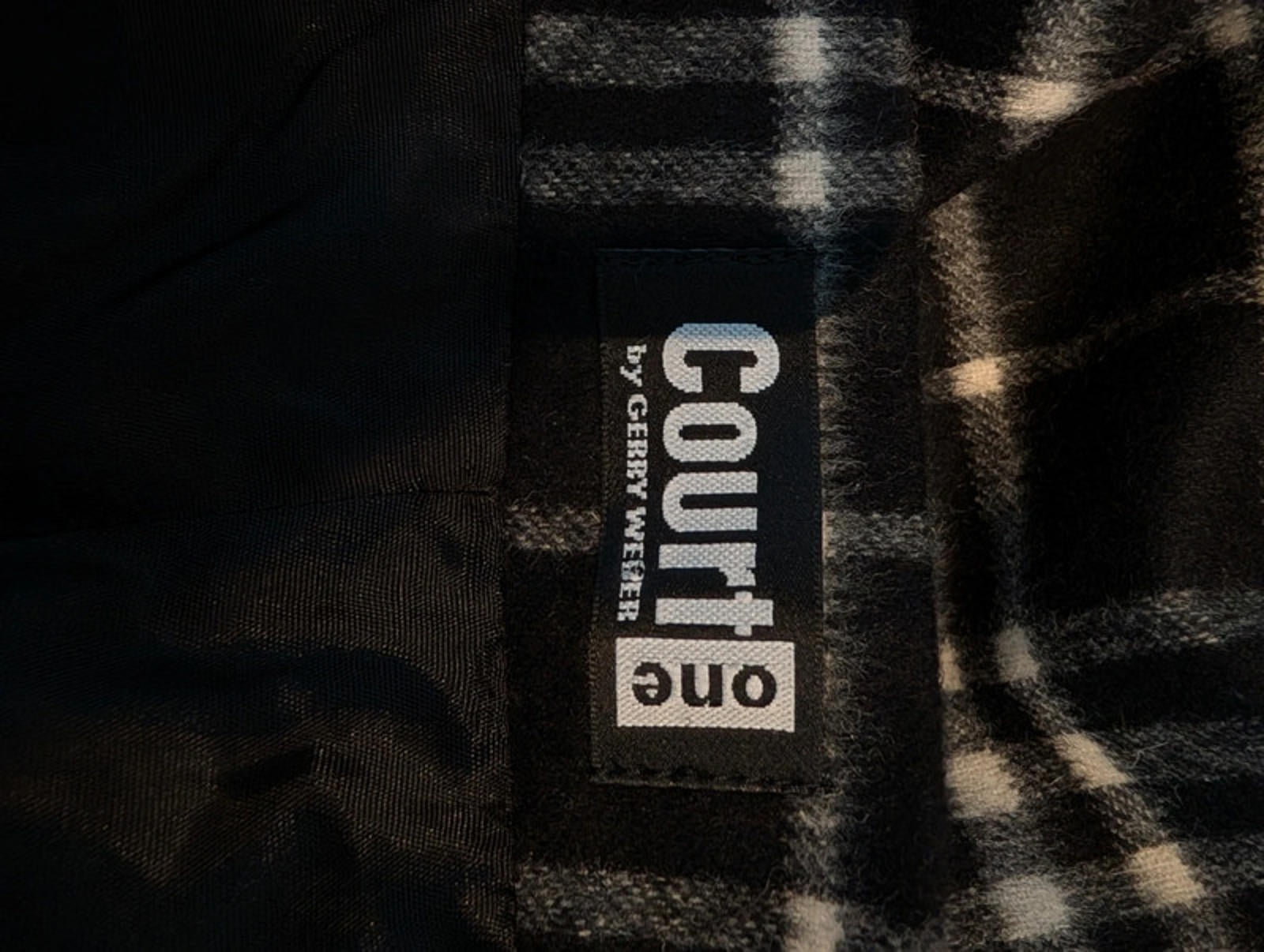 Court One by Gerry Weber Tartan Skirt – UK 12 Wool-Feel Tailored Mini