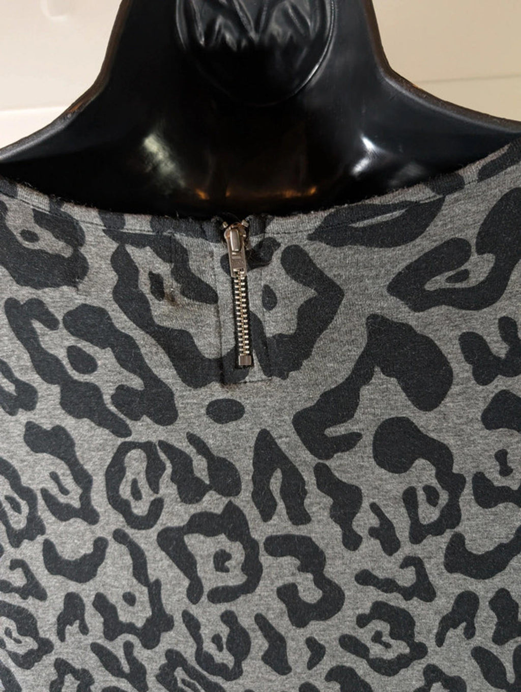 Masai Leopard Jersey Midi Dress with Pockets – Size L