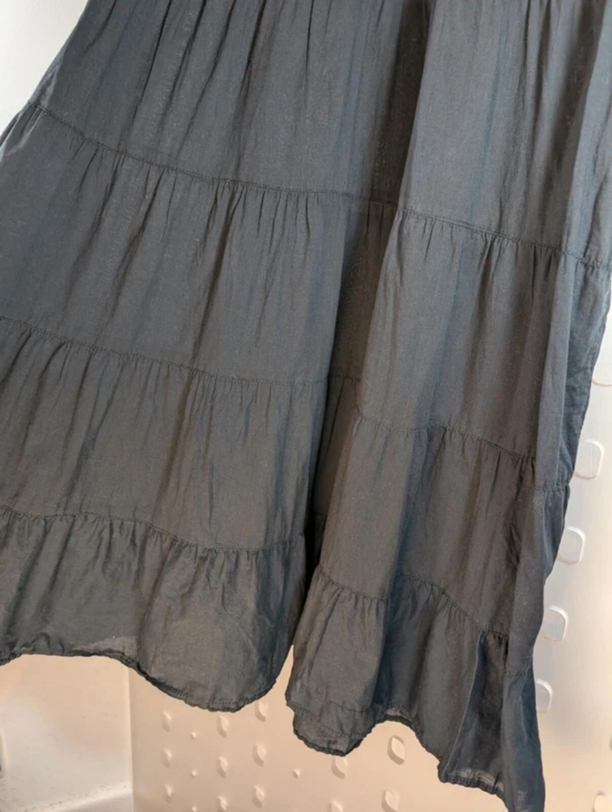 Ke Kaña Corduroy & Cotton Maxi Skirt – Boho Patchwork Style – UK 12