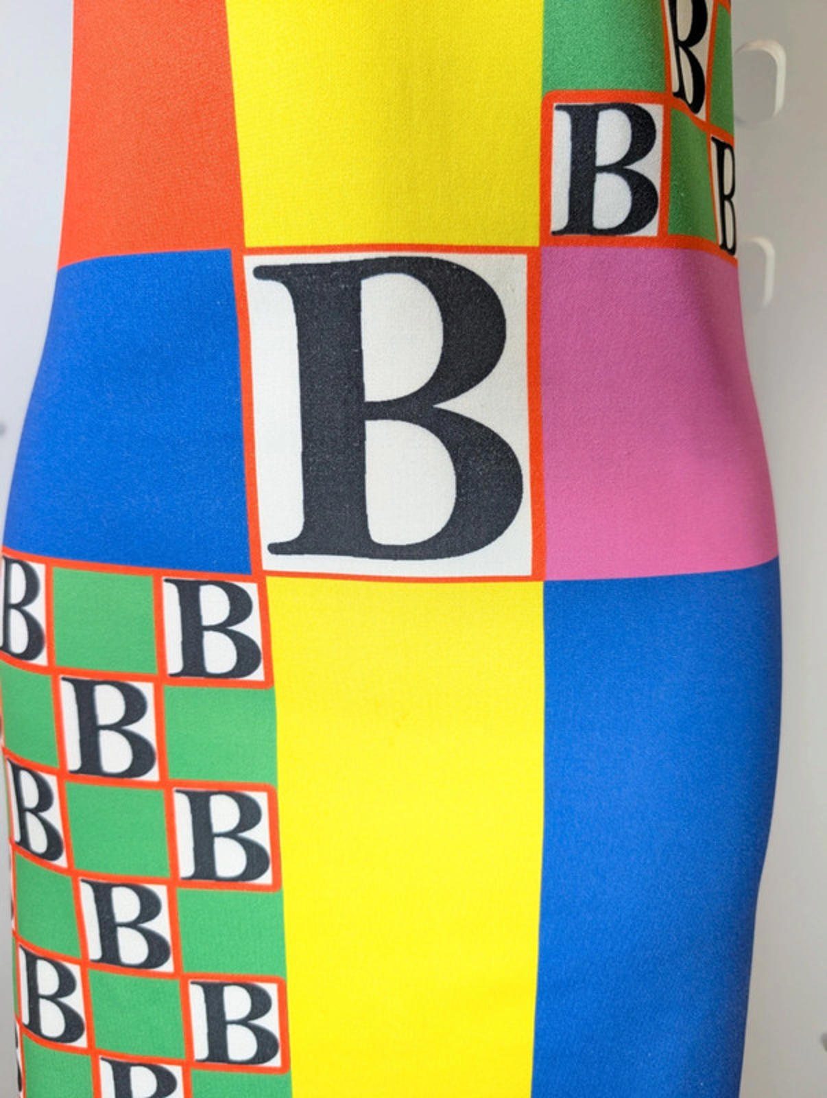 Bulgarini Vibrant Panelled Stretch Bodycon Dress Size M