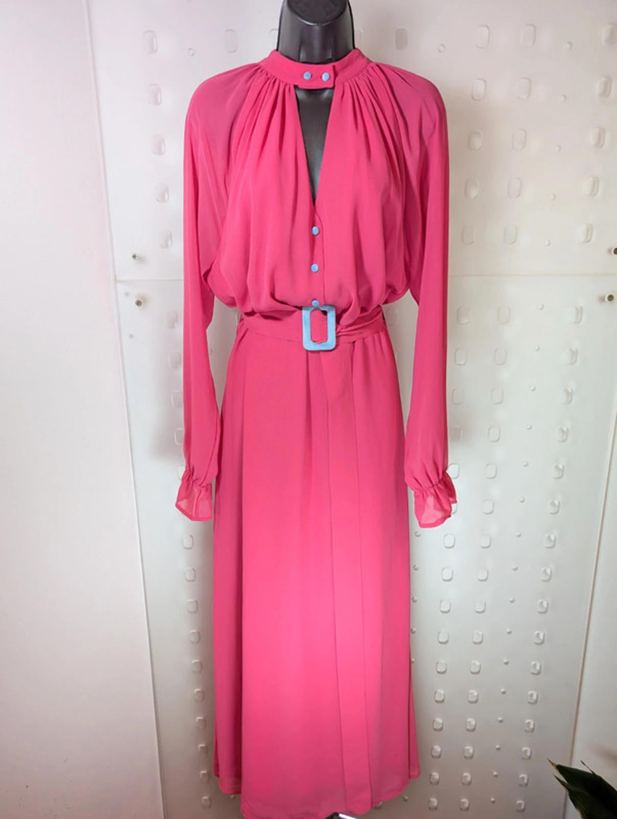 Beautiful Coster Copenhagen pink maxi dress UK16 brand new with tags.