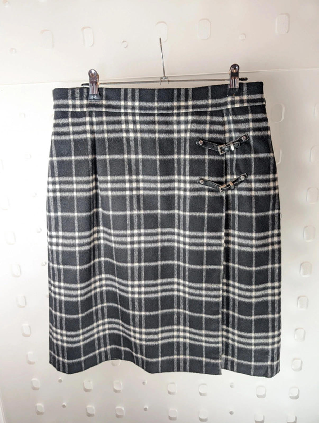 Court One by Gerry Weber Tartan Skirt – UK 12 Wool-Feel Tailored Mini