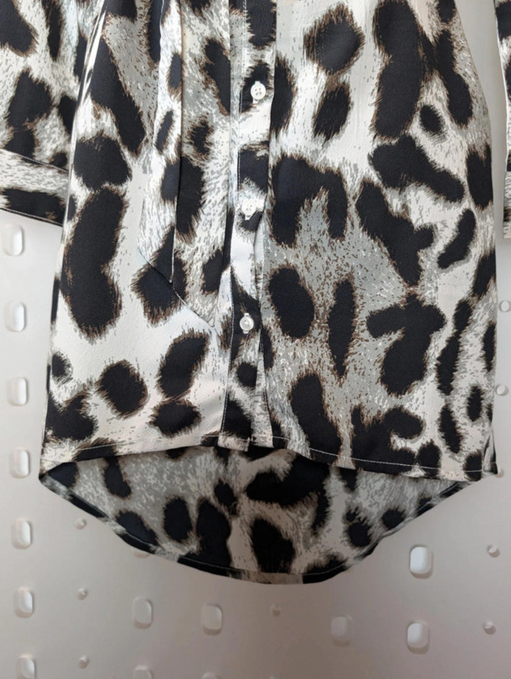 Dancing Leopard Leopard Print Shirt Dress with Belt – XS