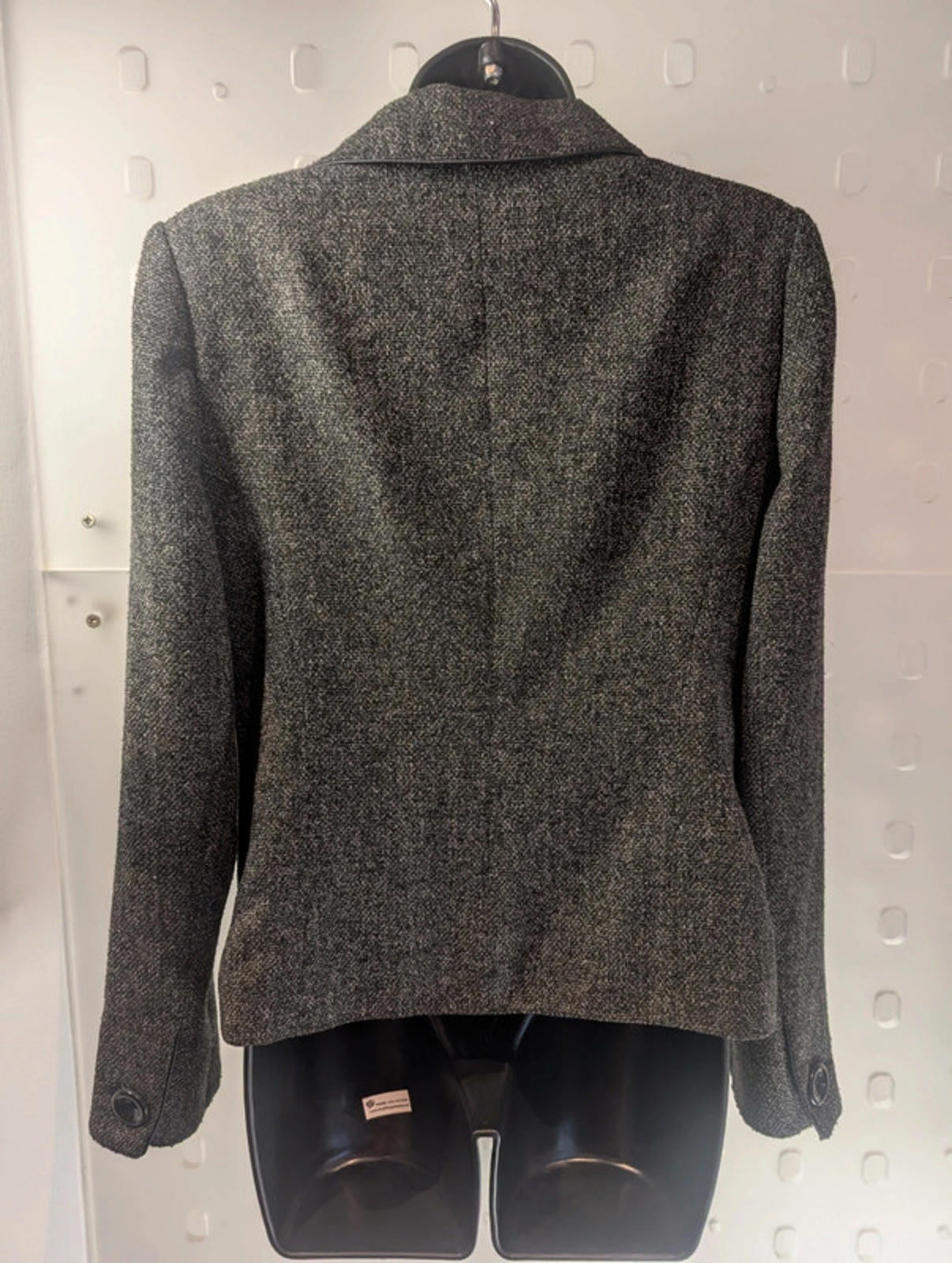 Country Casuals grey tweed fitted jacket – size 10