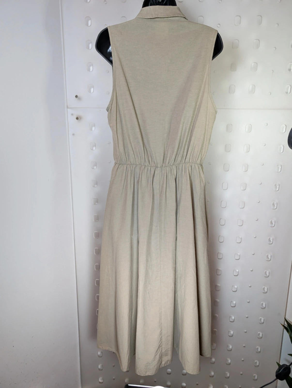 St Michael Vintage Cotton Midi Dress – Made in the UK (UK 16 Long)