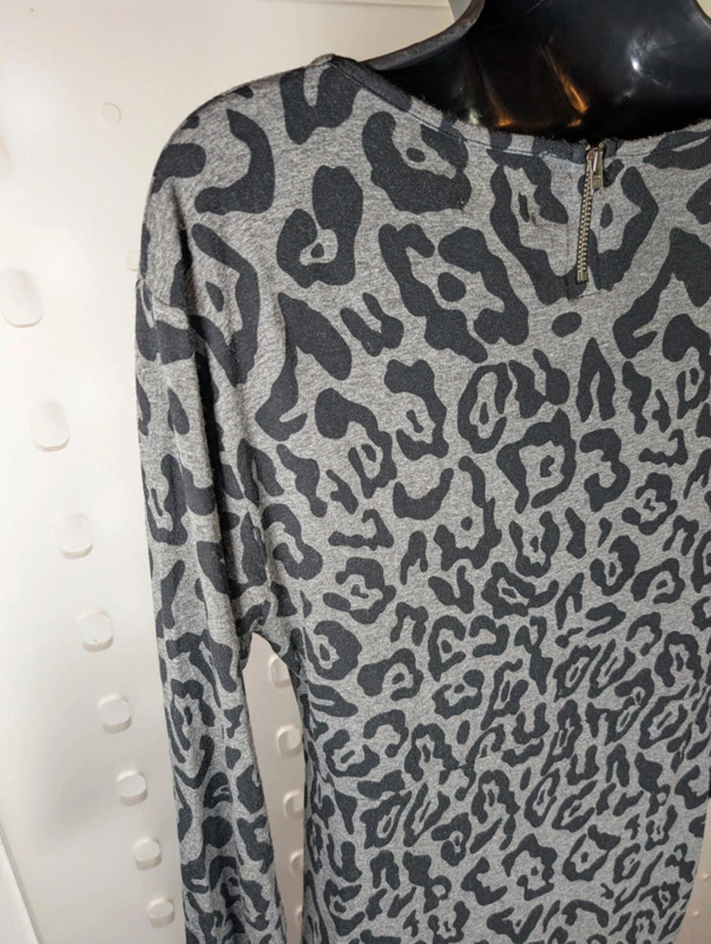 Masai Leopard Jersey Midi Dress with Pockets – Size L