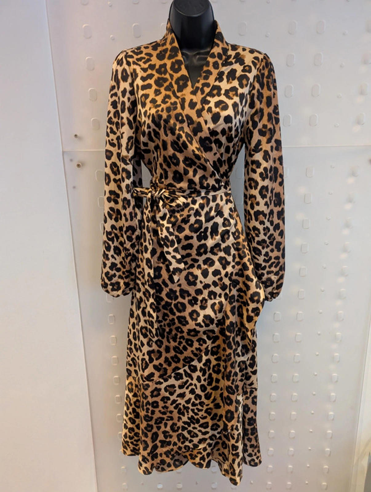 Cras Copenhagen ‘Larocras’ Leopard Print Wrap Dress
