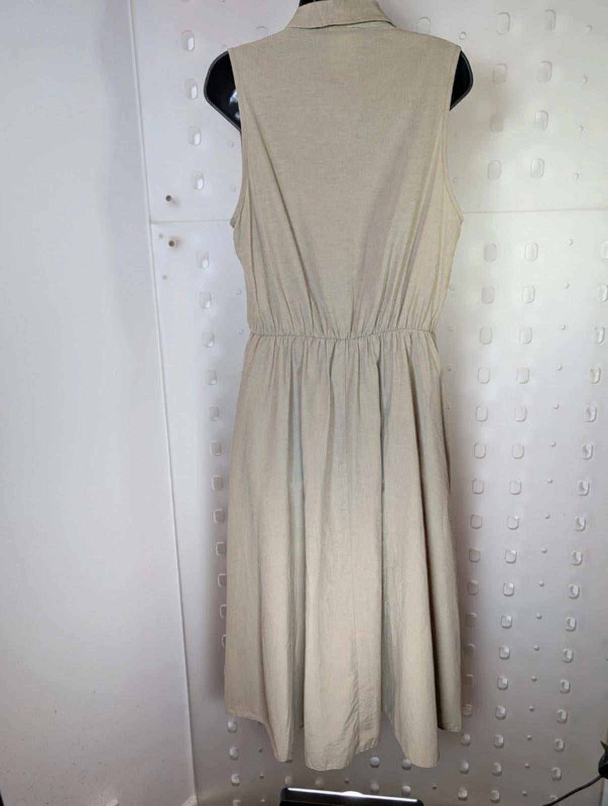 St Michael Vintage Cotton Midi Dress – Made in the UK (UK 16 Long)