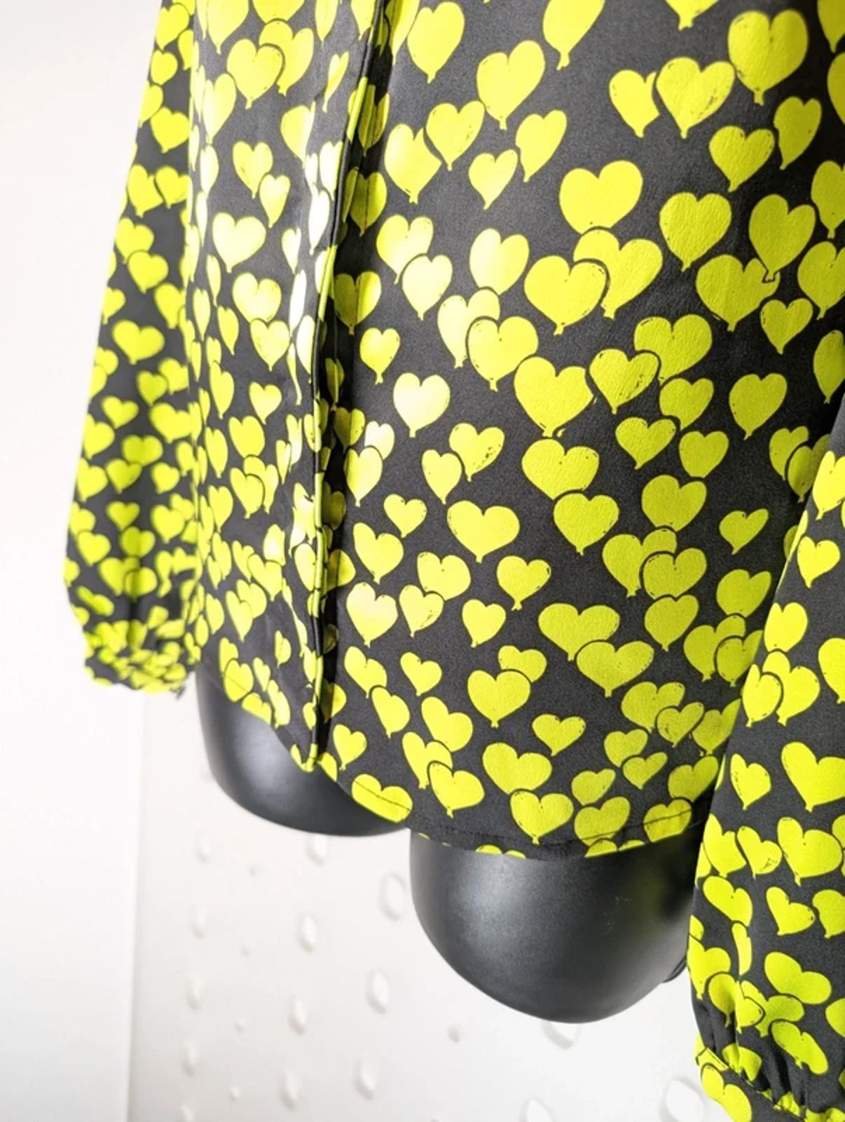 Cras Copenhagen Lavacras Heartbeat Print Shirt UK10 Statement