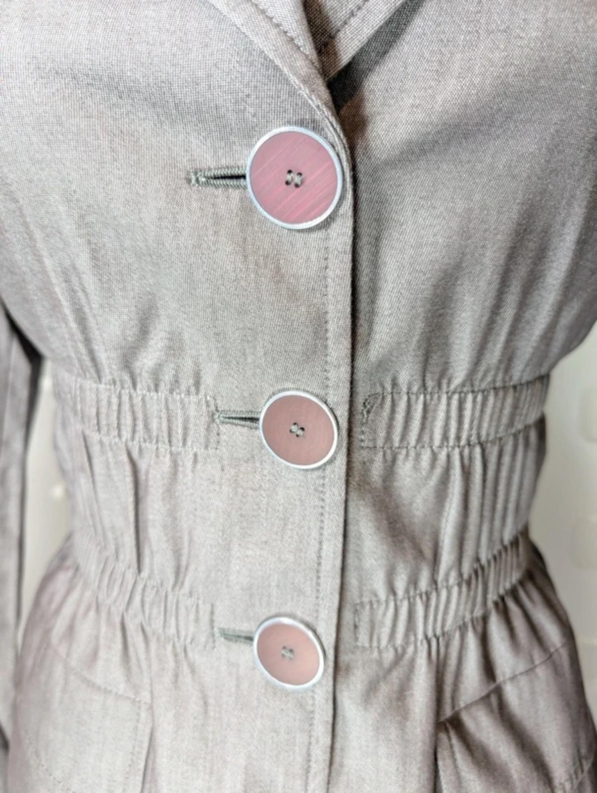 Caractère cotton fitted blazer with elasticated waist UK 8