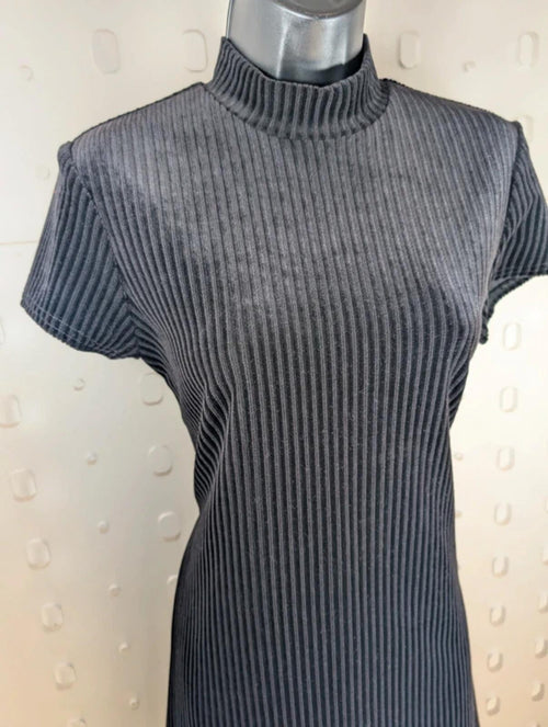 All That Jazz Corduroy Skater Dress – Black – Size M