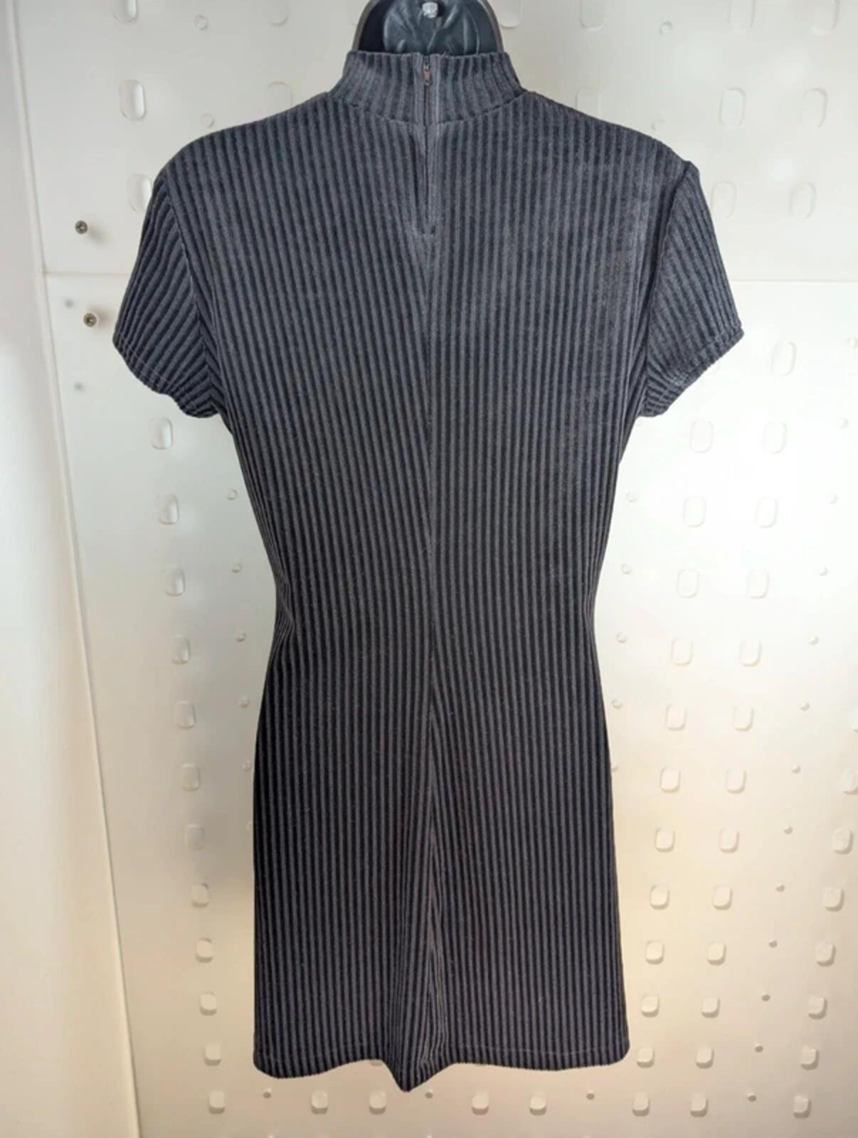 All That Jazz Corduroy Skater Dress – Black – Size M