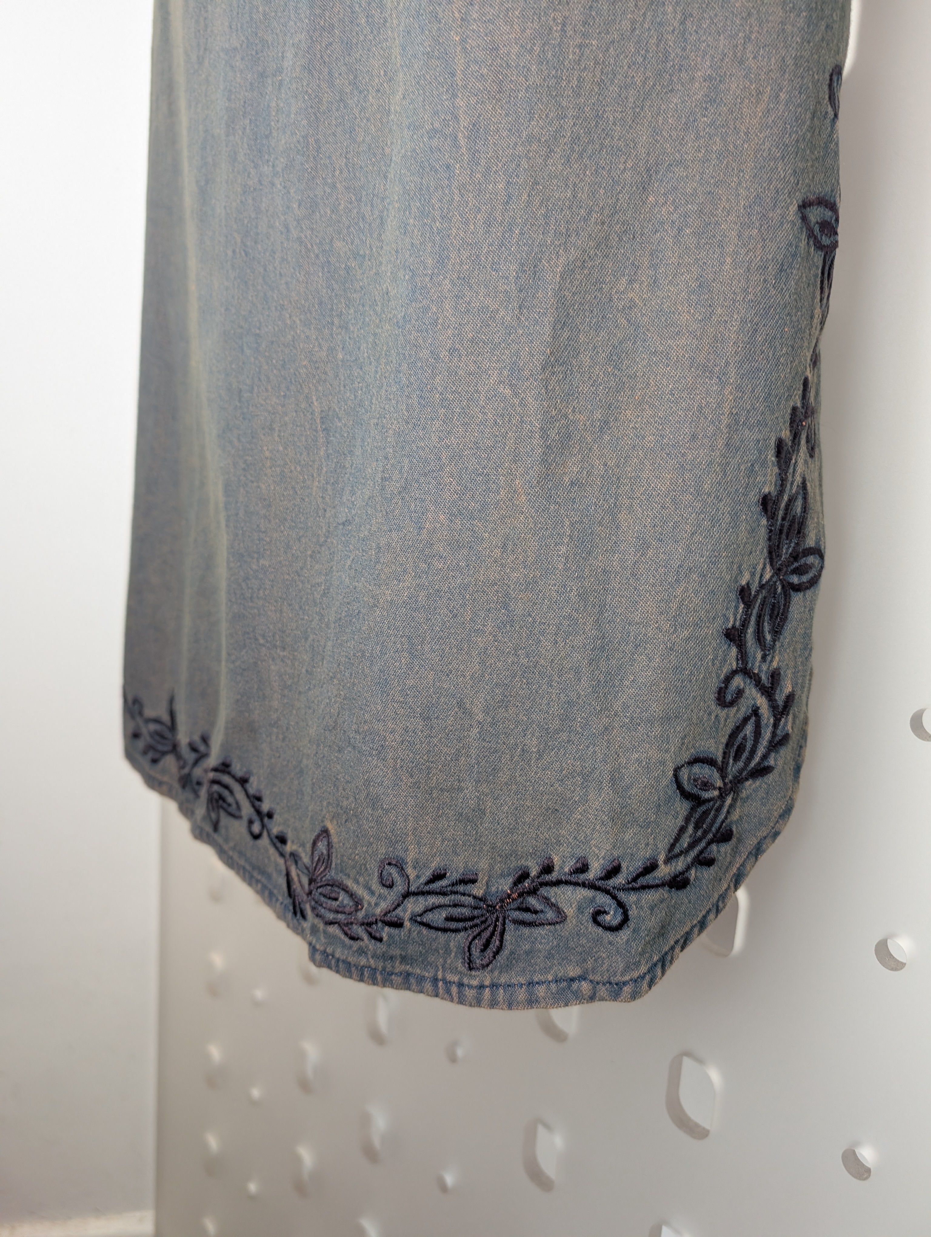 Denim midi dress by Cazz  UK M